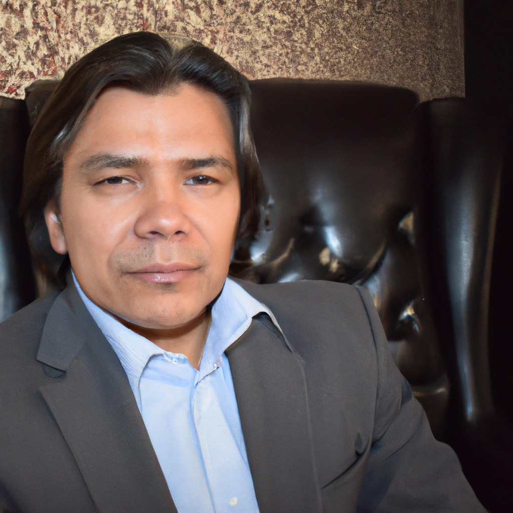 Retrato del director fundador de Travenrix en Lima, luz natural y fondo editorial